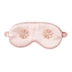 Sleep Mask with Embroidered Flower Patches